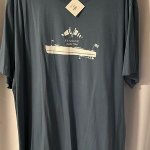Sea Blue Yacht Club Tee Shirt Size 2XL From 30A Boutique Coastal Graphic New